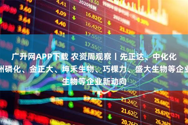 广升网APP下载 农资周观察丨先正达、中化化肥、贵州磷化、金正大、坤禾生物、巧棵力、盛大生物等企业新动向